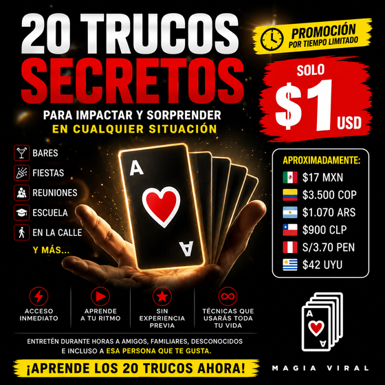🎩 20 TRUCOS SECRETOS PARA IMPACTAR A CUALQUIER PERSONA