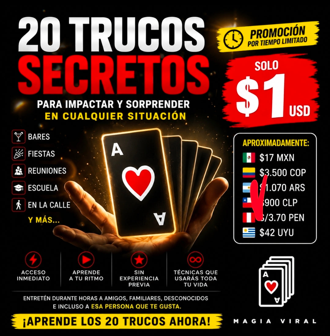 🎩 20 TRUCOS SECRETOS PARA IMPACTAR A CUALQUIER PERSONA