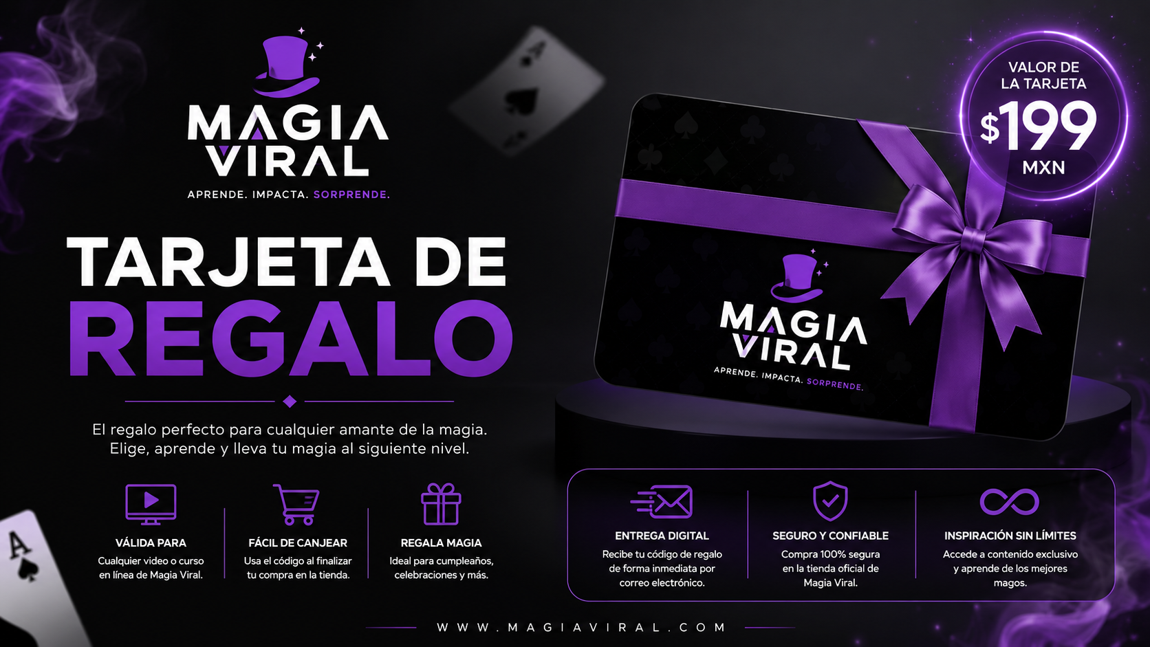 Tarjeta de regalo de Magia Viral