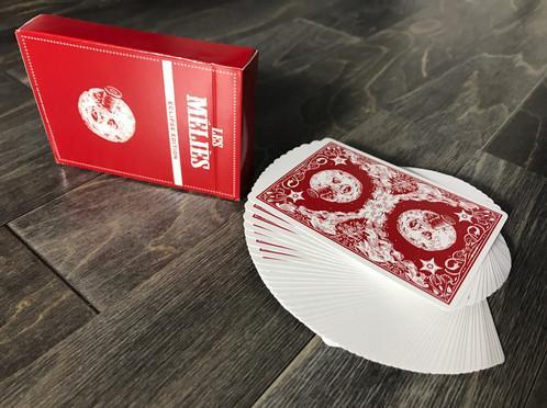 Les Méliés Red Eclipse Playing Cards