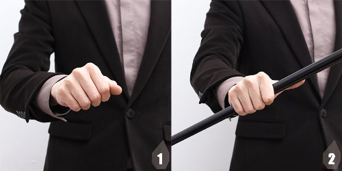 Bastón De Aparición Metálico - Profesional